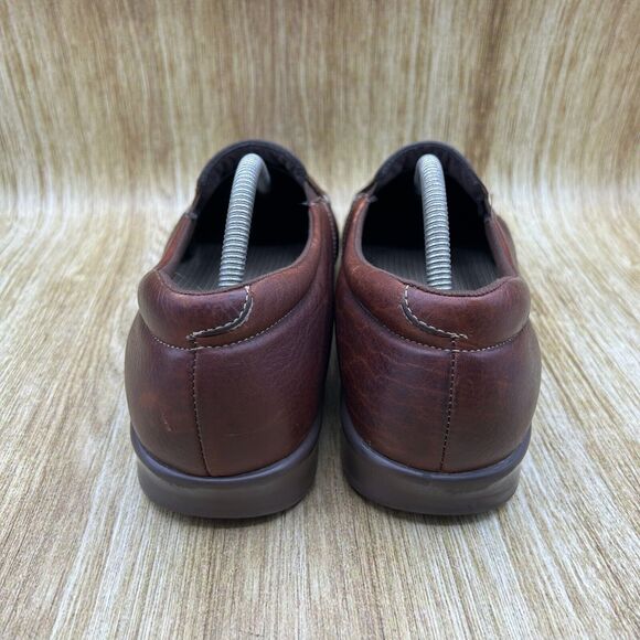 SAS Twin Mulch Women's Size‎ 11 WW Brown Leather Walking Shoes Sneakers Slip On - Picture 4 of 10